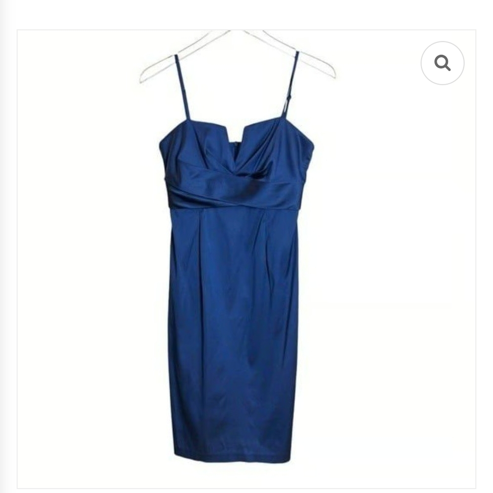 Donna Ricco Blue Spaghetti Strap Mini Dress Size 8